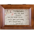 thumbnail image 2 of Cottage Garden Grandmas Listen Hold and Love Wood Finish Jewelry Music Box Plays You are My Sunshine, 2 of 7