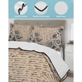 thumbnail image 4 of Vintage Sunflower Twin Size Down Alternative Comforter, Lightweight Comforter Quilt Bedding Set with Pillow Shams Farmhouse Country Floral Plant All Seasons Bed Comforter Duvet Insert 68"x86", 4 of 7