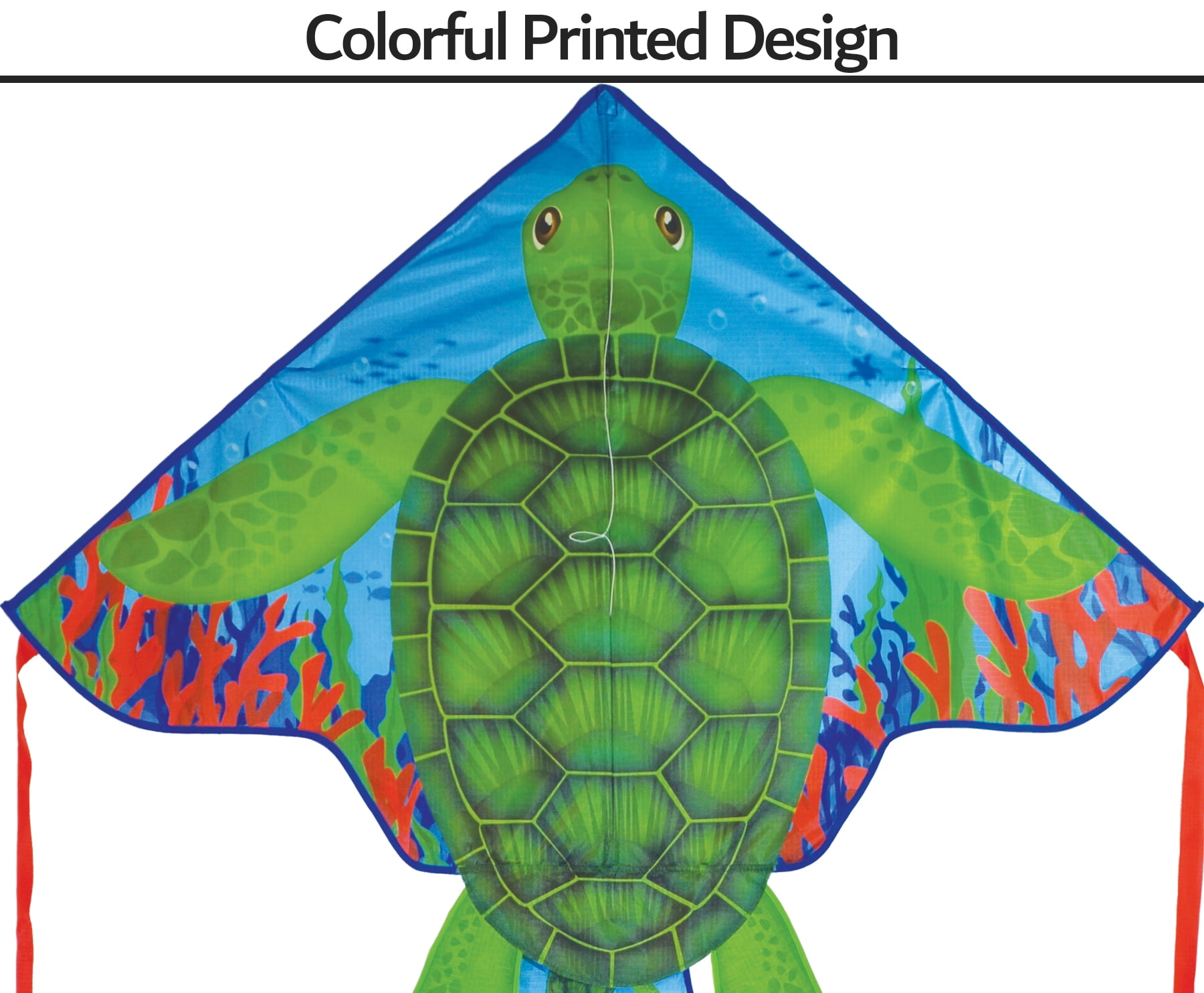 In the Breeze 3322 — Sea Turtle 45 Inch Fly-Hi Kite - Fun, Easy Flying Kite for All Ages