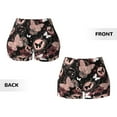 thumbnail image 5 of Vsdgher Butterflies1 print Workout Shorts for Women Seamless Soft Smooth Gym Yoga Scrunch Active Exercise Fitness Shorts, 5 of 8