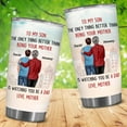 thumbnail image 2 of Personalized To My Son Gifts From Mom - Gifts For Son, Men, Boy, Kid - Son Tumbler - Son Gifts - Custom Valentine, Christmas, Birthday Gifts For Son From Mom, Mother, Mama, Mommy, 2 of 6