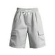 thumbnail image 2 of pstuiky Hombres bajos, Pantalones cortos de lino de verano para hombre, de color liso, con cintura elástica y bolsillo con cordón. Pantalones cortos de entrenamiento, 2 of 6