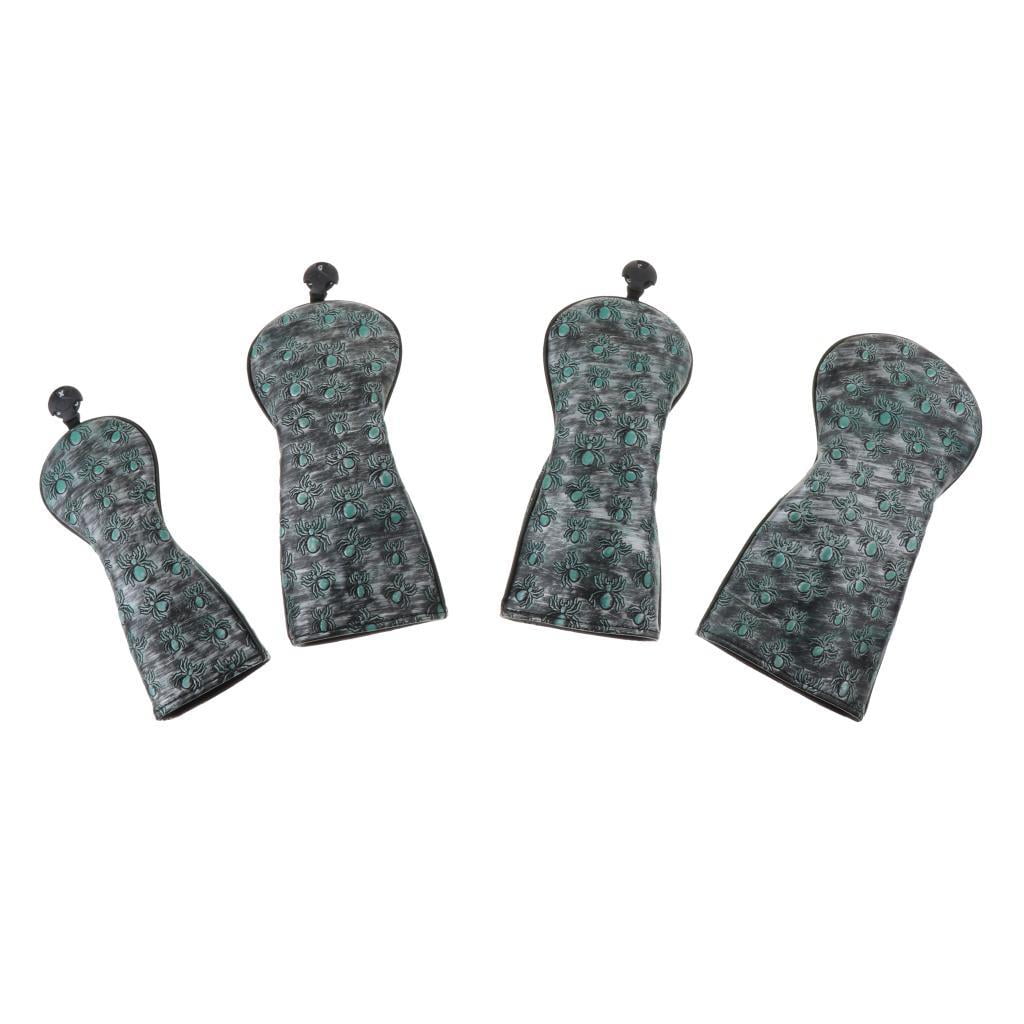 harayaa Golf Wood Head Cover Driver Headcover Long Neck Protector Covers Sleeve 1 3 5 ut 1 3 5 ut Spider