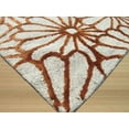 thumbnail image 2 of Hand-tufted Wool & Viscose Beige Transitional Trellis Sunflower Rug, 2 of 4