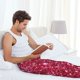 thumbnail image 5 of Fotbe Pink Glitter Pantalones de Pijama para Hombre, Pantalones de Dormir, Pantalones de Casa con Cintura Ajustable y Bolsillos-Small, 5 of 6