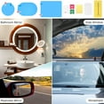 thumbnail image 2 of Becaristey 6 Pieces Car Rear View Mirror Film Rearview Glass Anti-glare Anti-fog Sticker for Protection Safety Driving Decal Removable, 2 of 6