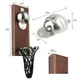 thumbnail image 2 of SMOOIQ Bottle Opener Wall Mounted,Beer Wall mount Bottle Opener,Wine Metal Bottle Opener Outddor and Indoor,Cast iron 1pc, 2 of 5