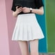 thumbnail image 3 of Minifalda plisada de de cintura alta para mujer, pantalones cortos Blanco s Colcomx Mini faldas de cintura alta, 3 of 6