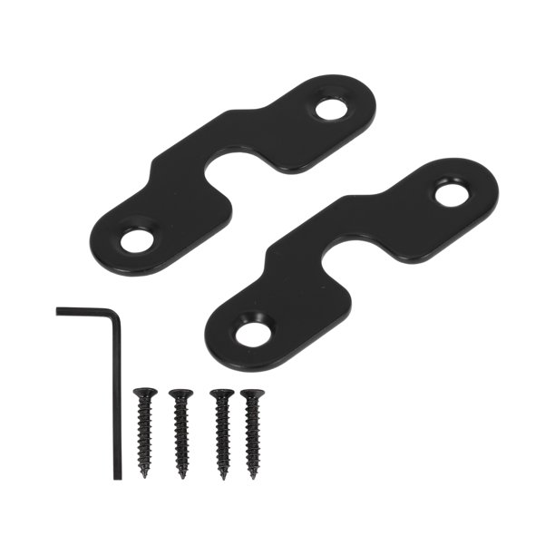 Reparación de visera del sol 1 juego de Unique Bargains para Jeep Wrangler JK 18, clip de visera del sol de aleación de aluminio negro