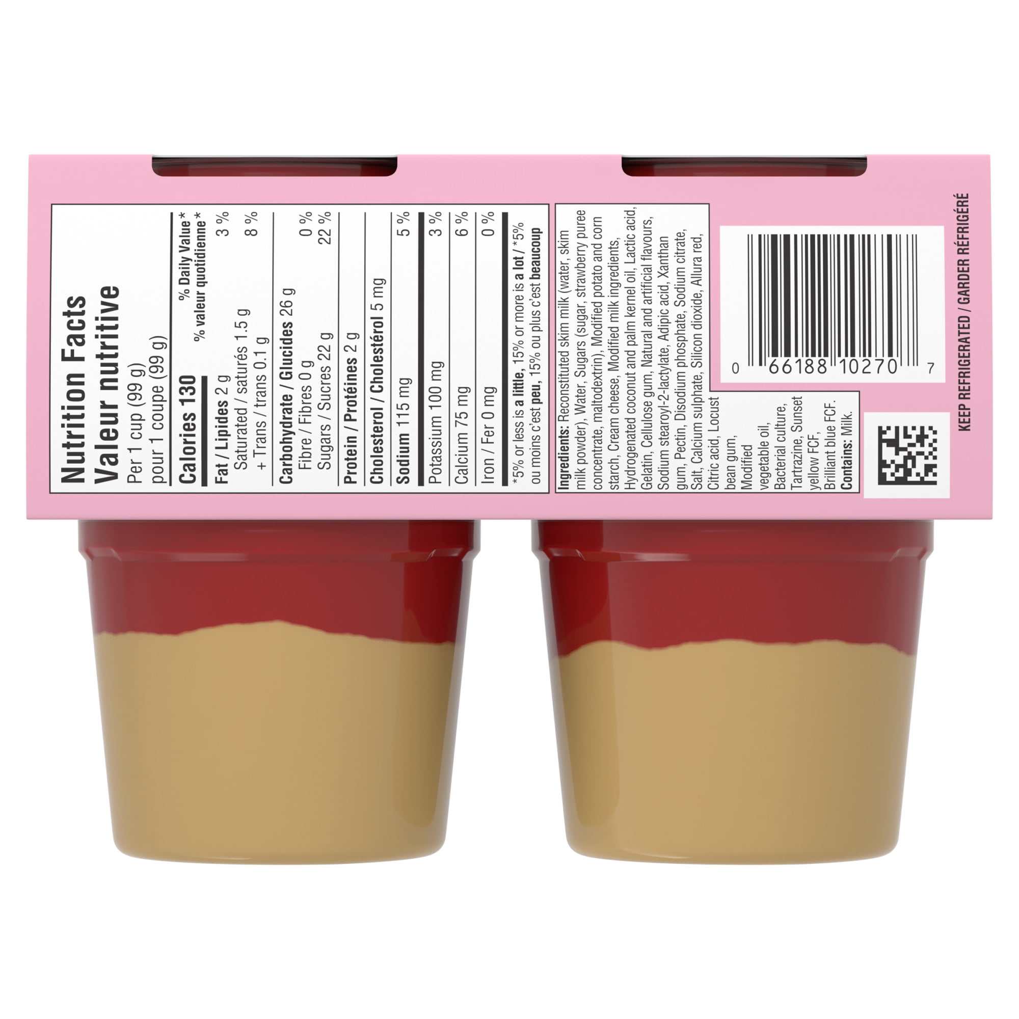 Jell-O Strawberry Cheesecake Flavour Refrigerated Cheesecake