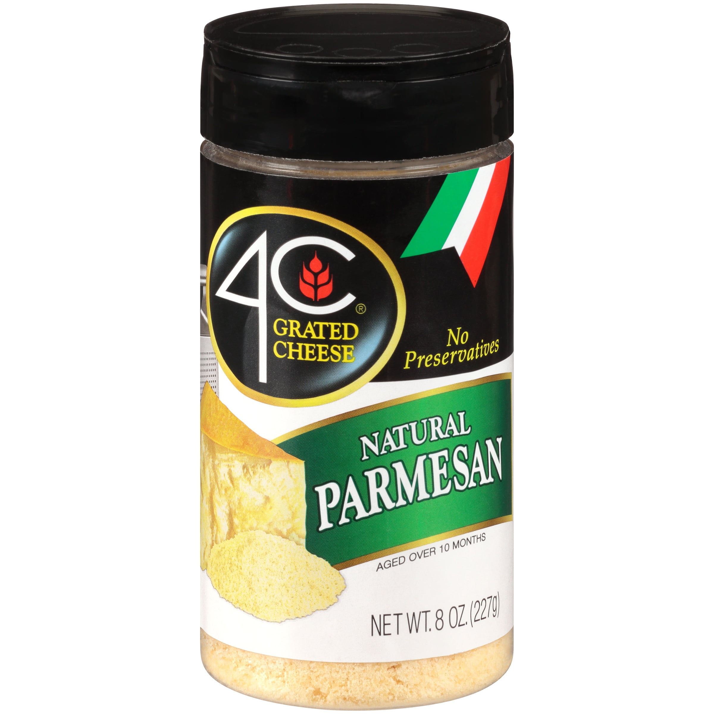 4C Natural Parmesan Grated Cheese 8 oz. Shaker by 4C Foods Corp.