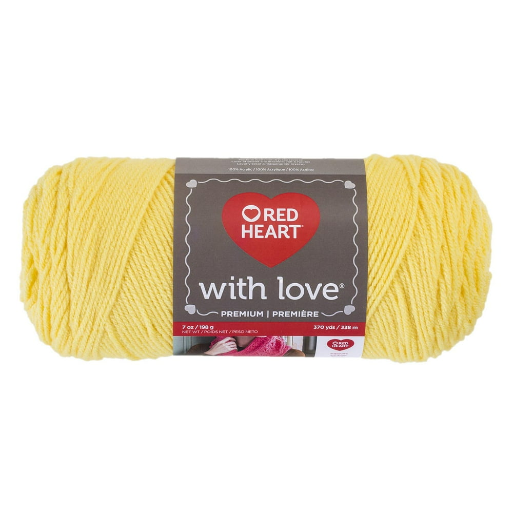 Red Heart With Love Daffodil Yarn, 7 ounces, 370 yards