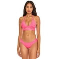 thumbnail image 5 of Isabella Rose Womens Queensland Halter Top Solid Nylon Bikini Swim top, 5 of 6