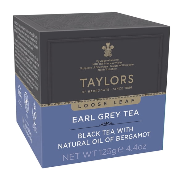 Té Earl Grey de hoja suelta Taylors of Harrogate 125 g