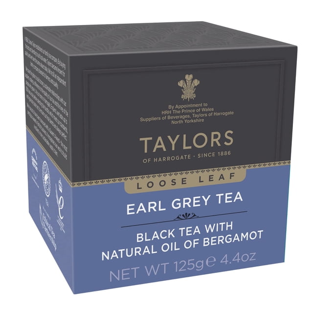 Té Earl Grey de hoja suelta Taylors of Harrogate 125 g