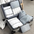 thumbnail image 5 of ROFAY 9-Pieces Travel Packing Cubes for Suitcase, Luggage Packing Organizer Bags for Airplane, Road Travel and Camping - Beige, 5 of 7