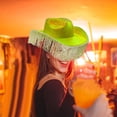thumbnail image 6 of Western Cowboy Hat Shiny Western Cowgirl Hat for Concerts Carnival Role, 6 of 8