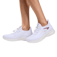 thumbnail image 2 of Domzle Men's Orthopedic Wide Walking Shoes | Comfortable Fashion Sneakers with Arch Support for Swollen, Casual Hammer Toes Shoes for Foot Relief White, 2 of 6