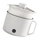 thumbnail image 2 of Mini olla caliente portátil de calentamiento rápido fácil de limpiar cocina eléctrica multifuncional para el hogar dormitorios oficina enchufe AU 220 V blanco olla individual + cesta, 2 of 5
