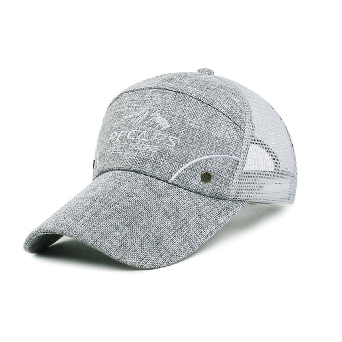 Breathable Snapback Baseball Golf Caps Hats for Men, Long Bill Anti UV ...