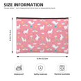thumbnail image 3 of Hirioo Yoga Unicorn for Paper Reusable Cosmetic Bag Zipper Encouragement Travel Pouch Toiletry Bag for Women Girls, 3 of 7