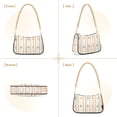 thumbnail image 7 of FORMRS Womens Shoulder Bag with Chain Strap Clutch Purse Cute Tote Handbag, Beige Nautical Pattern, 7 of 7