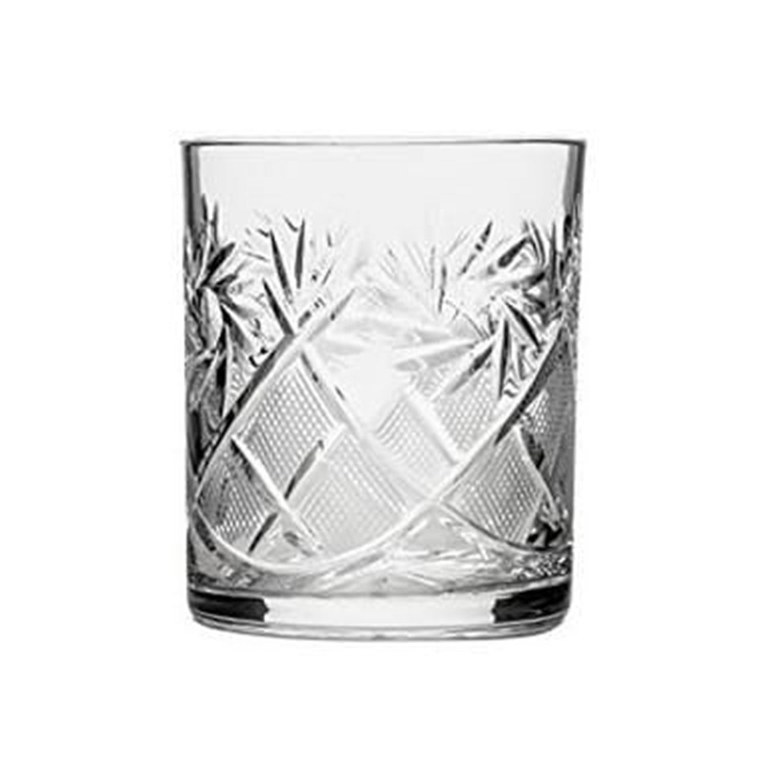 Set of 6 Crystal Whiskey Glassware Set 11 oz Glasses