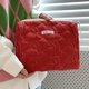thumbnail image 4 of Bolsa de maquillaje de conejo lindo para mujer, bolsa de cosméticos acolchada de algodón de gran capacidad para niña, 4 of 5