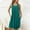 Mint Green, variant on Fznquz Casual Women Nightgown Sleepwear Sleeveless Lounge Dress Plaid Crew Neck Green Gowns for Women Sleepwear with Pockets