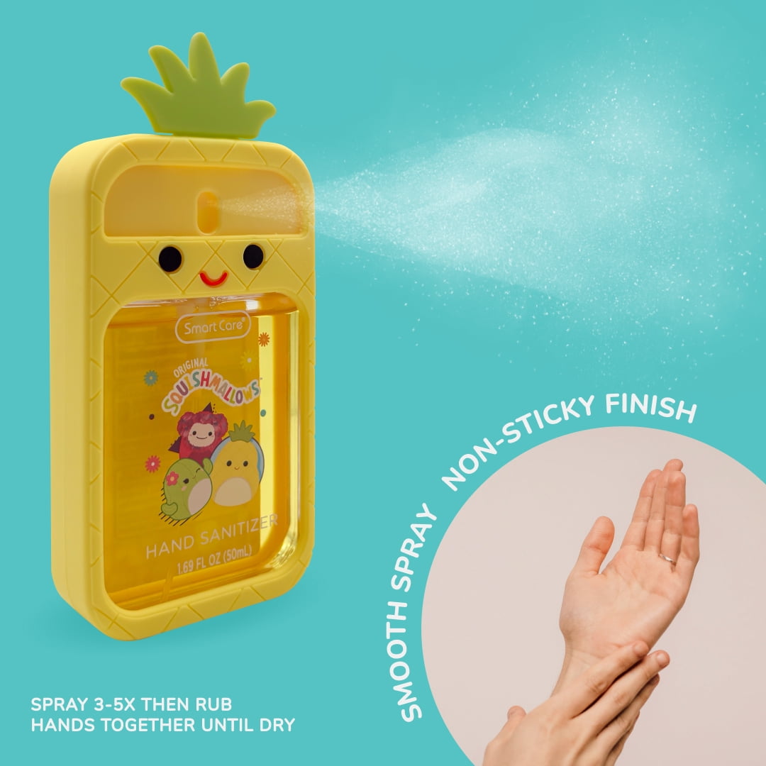 Smart Care Squishmallows Hand Sanitizer Spray with Maui Case, 1.69 fl oz
