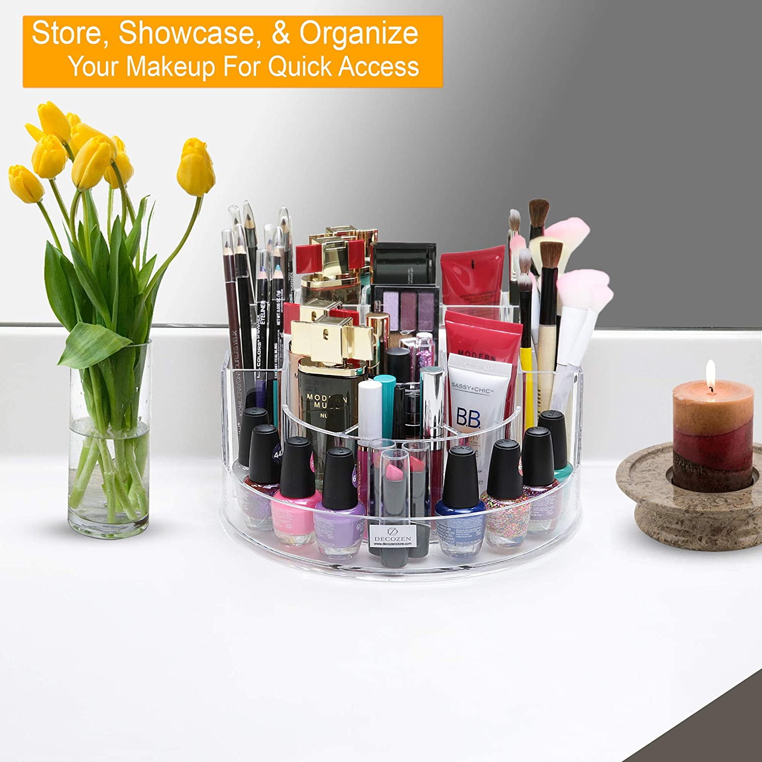 Acrylic Cosmetic Makeup Organizer Jewelry Box Storage Set - 6 Drawers, 6.5  x 11 - Harris Teeter