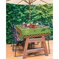 thumbnail image 3 of Outdoor Tablecloth with Umbrella Hole for Patio/Picnic/Party/Camping, Coastal Octopus Christmas Waterproof Table Cloth Rectangle Table Cover Washable, Blue Red Green Plaid Botanical (52"x 70"), 3 of 7