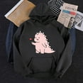 thumbnail image 5 of Gibobby Túnica de moda Ladys Drawstring Warm Hoodie Casual Long mangas impresas Pullover Suatshirt Top （Negro， L), 5 of 5