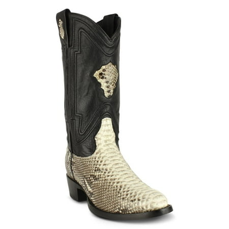

Men s Yeehaw Cowboy Python Boots Round Toe Handcrafted