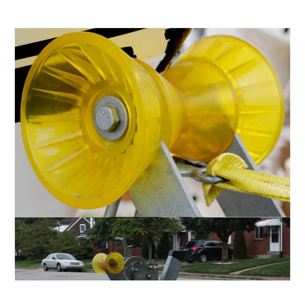 Yacht Trailer Roller Assembly Boat Bow Roller Fit 0.55in Shaft solid Plastic Kayak Accessory