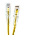 thumbnail image 2 of Micro Connectors E08-014Y-SLIM5 Câbles Patch Ultra Minces 14 Pieds 28AWG Cat6 UTP RJ45, Jaune - Lot de 5, 2 of 4