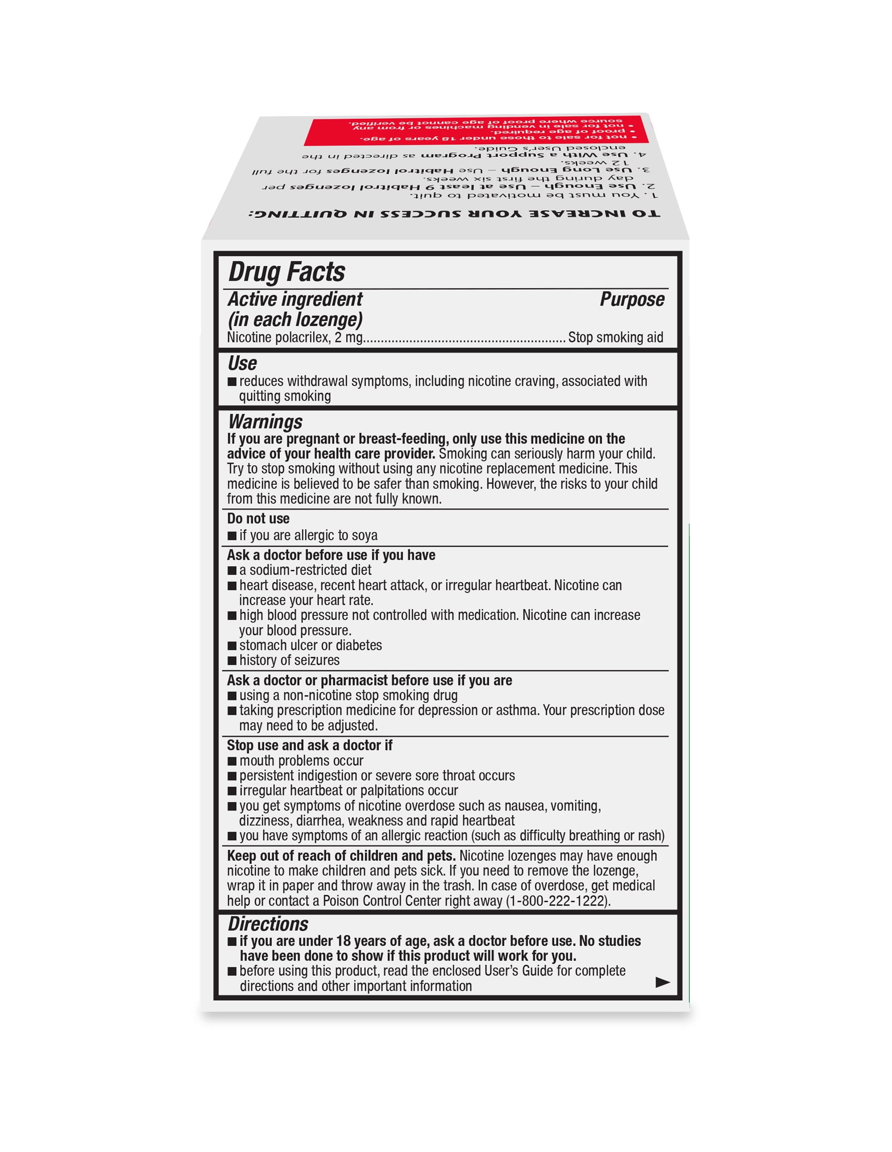 Habitrol Nicotine Lozenges 2mg Mint Flavor Stop Smoking Aid to Reduce Withdrawal Symptoms, 24 Count