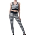 thumbnail image 2 of Mujeres Acanalado Crop Tank Pantalones cortos de cintura alta Trajes de yoga Conjuntos Sartenes Top Traje de dos piezas Fridja  fhjkhfk457044, 2 of 6