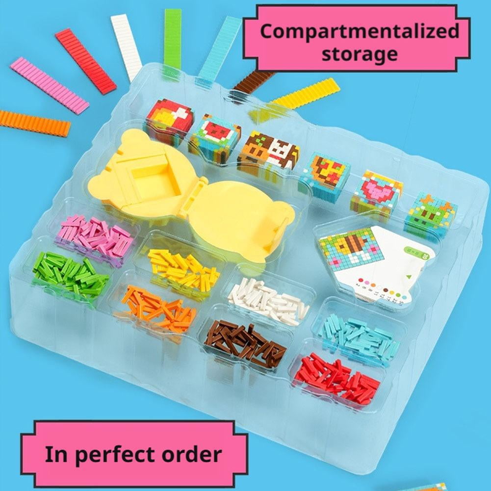 DIY Eraser Making Kit,Create Your Own Erasers Unique Patterns for Pixel Art Erasers, Complete Craft Set