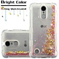 thumbnail image 2 of Kaleidio Case For LG Rebel 3 LTE L157BL (TracFone / Straight Talk) [TUFF Lite] Hybrid TPU Gel [Quicksand Glitter] Skin Cover w/ Overbrawn Prying Tool [Liquid Pink Stars], 2 of 7