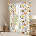 thumbnail image 3 of Feelyou Cat Animal Curtains Pack of 2 (42x84 Each), Cartoon Flower Curtains Blackout, 3 of 6