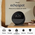 thumbnail image 3 of Bocina Asistente de Voz Echo Spot Alexa BV84J9 Negro, 3 of 3
