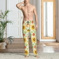 thumbnail image 2 of Sigee Autumn Theme print Men's Pajama Pants Lounge Sleep Bottoms with Elastic Waistband and Pockets-Large, 2 of 6