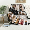 thumbnail image 3 of Custom Blanket with Picture for Couples, Personalized Flannel Throw Blankets,Custom Gifts for Girlfriend Boyfriend Her Him Wife Husband Birthday Blankets, 3 of 5
