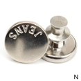 thumbnail image 1 of 5pcs Retractable Jeans Button Adjustable Removable Stapleless Metal Buttons UK G0Q3, 1 of 9
