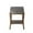 1PC-Brown-square, variant on FOROUTIA Round Side Table,2-Tier Farmhouse End Table with Storage Shelf, Distressed Brown Finish