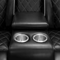 thumbnail image 3 of FUOROLA Max Power Recliner Living Room Set with LED Black, 3 of 5