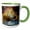 Green/White, variant on 3drose, South America, Ecuador, Galapagos Islands. Land Iguana., 15oz Mug