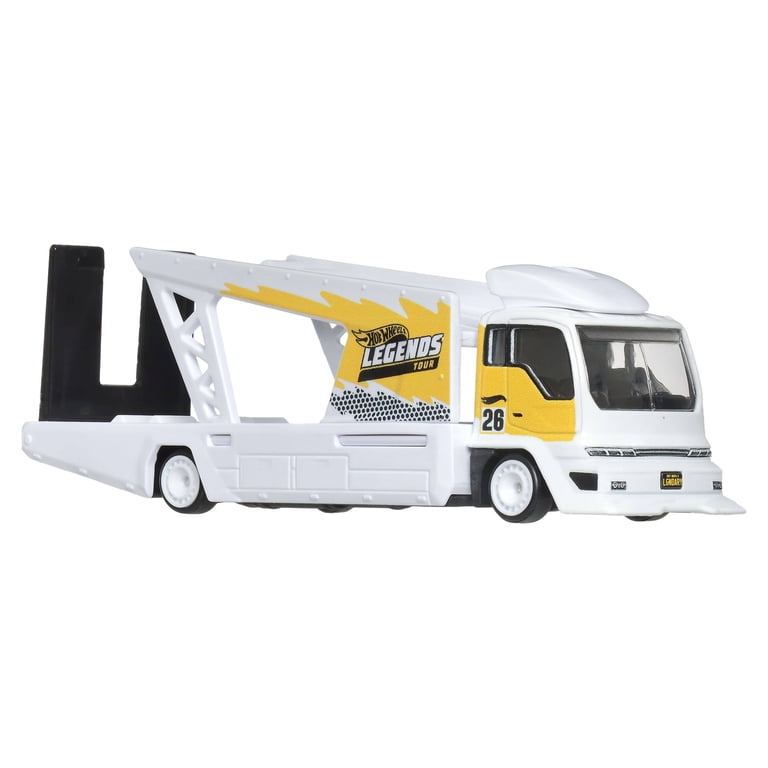 Hot Wheels Legends Team Transport Hauler & Toy Car, 2-Pack of