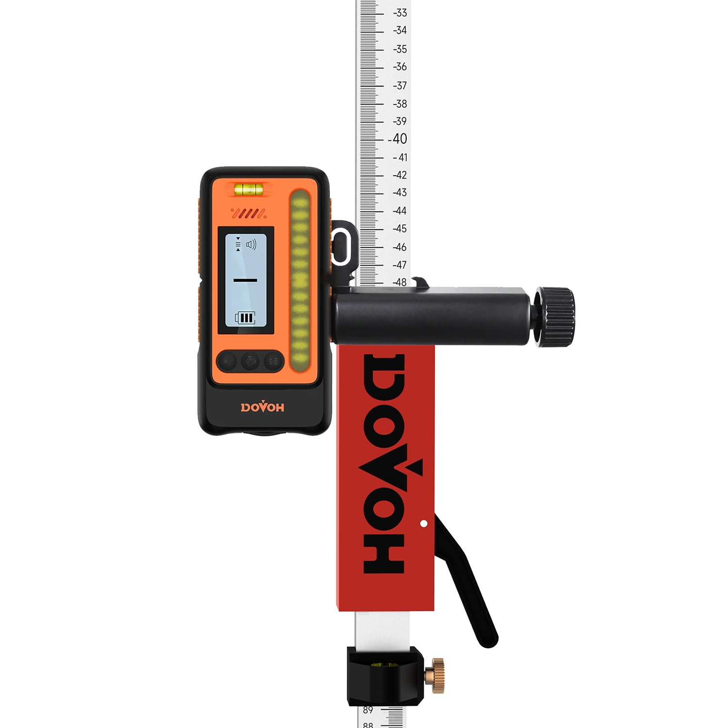 Grade Rod for Laser Level, with Quick-Release Slider for Laser Receiver, 7.9ft/2.4m Adjustable Aluminum Laser Level Stick, DP2400